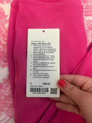 Lululemon Align Leggings 25" hot pink thumbnail 2