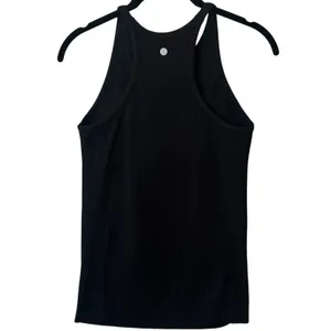 Zella Black Ribbed Racerback Tank Athletic Gym‎ Stretch Comfort Minimalist M thumbnail 5