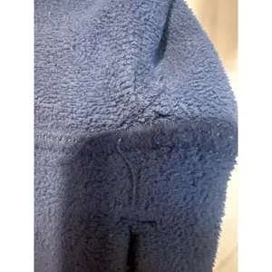 Abercrombie & Fitch Blue Full Zip Fleece Hoodie Quilted Panels Thumbholes Small thumbnail 8