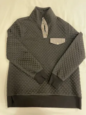 Black Quilted Pullover  thumbnail 1