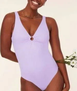 Andie The‎ Bonita One Piece Swimsuit Lavender Purple size S NWT thumbnail 1