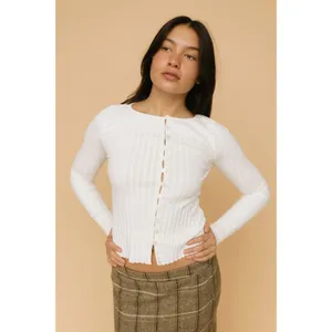 Free People Tilly Long Sleeve Top in Ivory X-Small New Womens thumbnail 11