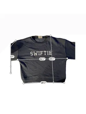 Taylor Swift Gray Swiftie Crewneck Sweatshirt Size L thumbnail 6