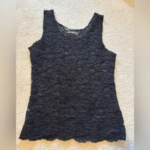 Victoria’s Secret Lace Sheer Tank thumbnail 3