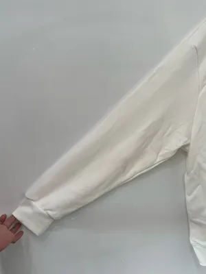 PARKE Summerland Mockneck Varsity Sweatshirt NEW Multi Colored White XXL thumbnail 3