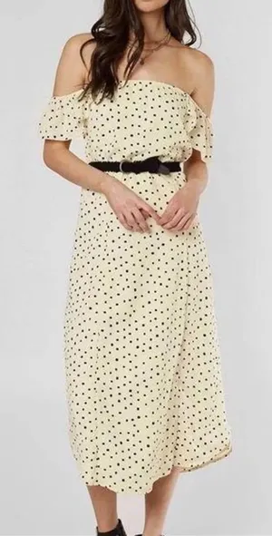 Amuse society polka dot dress size L‎ thumbnail 1
