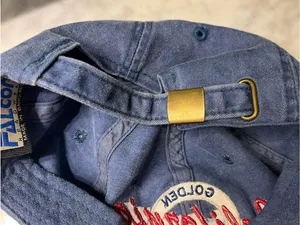 Vintage California Embroidered Denim Baseball Cap - Blue thumbnail 4