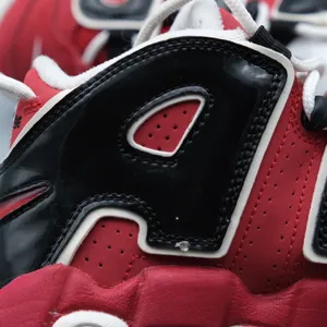 Nike Air More Uptempo GS 5Y Wmn 6.5 Red Black White 415082-600 Sneakers thumbnail 2