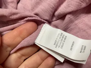 Lucky Brand Top Women’s Boho XS Semi-Sheer Pink thumbnail 8