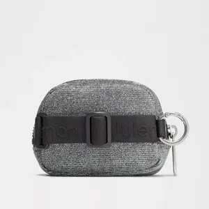 Lululemon Glitter Everywhere Nano Belt Bag Gray Silver Metallic NEW thumbnail 5