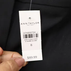 Ann Taylor Factory The Straight In Curvy Black Dress Pants Size 8 Professional thumbnail 3