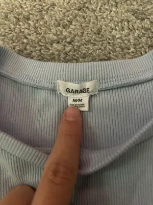 Garage Baby Tee Blue thumbnail 3