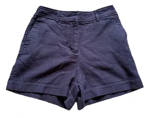 Boden Dark Blue Navy Shorts Womens Size 4 High Rise Preppy Classic thumbnail 1