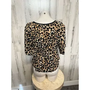 Cheetah blouse Tan thumbnail 2