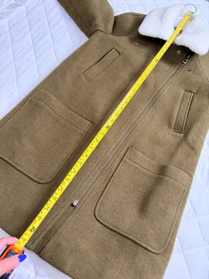 Madewell Eldridge Insuluxe Zip Coat Olive Wool Cashmere Sherpa Collared Winter Minimal NWT S $328 thumbnail 9