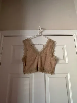 Pol Mocha Lace Bralette Cami thumbnail 3