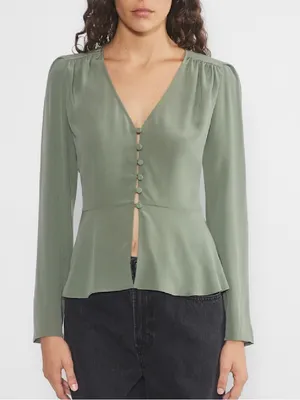 Aritzia Wilfred Suzette silk blouse thumbnail 1
