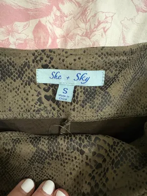 She + Sky shorts snakeskin thumbnail 4