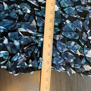 Sno Skins Snowskins 3D Texture Applique Skirt Blue Black Mosaic Art to Wear S thumbnail 11