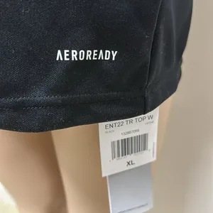 NWT Adidas Aeroready Black 1/4 Zip Long Sleeve Pullover Shirt size XL thumbnail 6