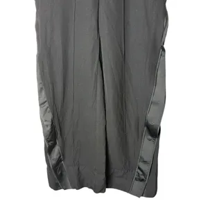 Reebok Victoria Beckham Pants‎ Women Small Black Wool Snap Side Satin Wide Leg thumbnail 6