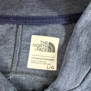 The North Face Women’s Large Full Zip Jacket Blue Heather Fleece NWOT thumbnail 3