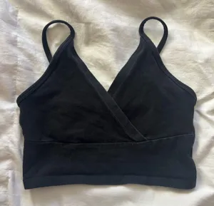 Brandy Melville Black Tank Top Cropped thumbnail 1