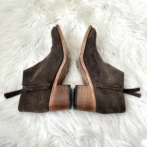 Alberto Fermani Capricia Suede Ankle Bootie Sz 8 Brown thumbnail 10