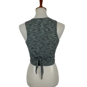 Zyia Active Tank Top XS‎ Gray Athletic Workout Racerback Yoga Shirt thumbnail 3