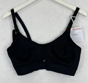 Simple Wishes Nursing and Pumping‎ Bra Black Full Cup Size Medium 11640 thumbnail 1