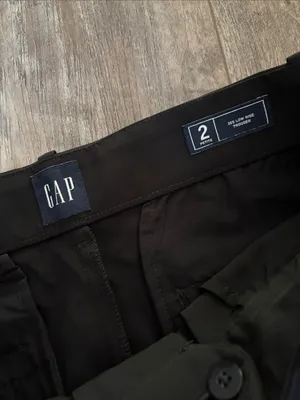 GAP Black Wide-Leg Low-Rise Easy Trousers Pleated Pants Size 2 NEW thumbnail 4