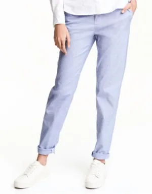H&M ✨ High Waisted Pinstripe Chinos✨ thumbnail 1