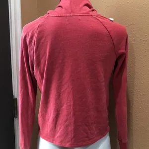 Colsie Women's Red Hooded Sweatshirt XS Long Sleeve Casual Top thumbnail 5