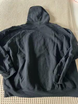 National Football League Black Mike White hoodie with green graphic of a man with the words 'MIKE FN WHITE', size XL. Cotton & polyester blend. #mikefnwhite #graphic thumbnail 3