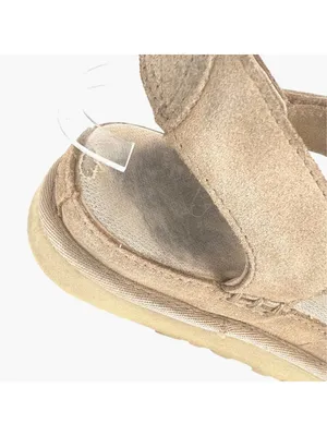 UGG Goldenstar Platform Sandals Beige Suede Bohemian California Casual Size 9 thumbnail 13