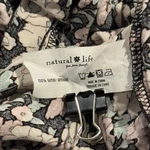 Natural Life Maxi Sundress Ditsy Floral Tiered Flowy Boho Cottagecore Prairie S thumbnail 7