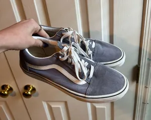 Blue Suede Vans Old Skool thumbnail 2
