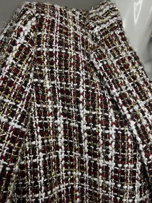 Mi Ami Blazer Womens Small Multicolor Tweed Check One Button Lined Notch Lapel thumbnail 4