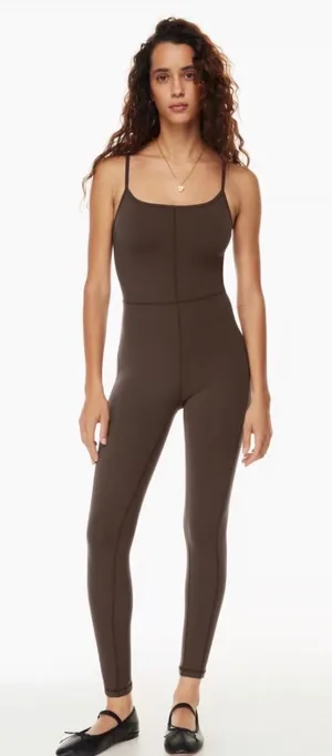 Wilfred Free Divinity Jumpsuit Brown Espresso Active Bodysuit Small 99810 thumbnail 1