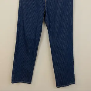 Anthropologie Levi’s Women’s Baggy‎ Pinstriped Dad Jeans Size 30x30 thumbnail 8