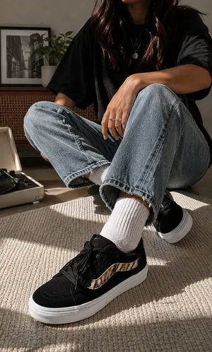 Vans Sk8-Low Tiger Stripe Suede Sneakers thumbnail 1