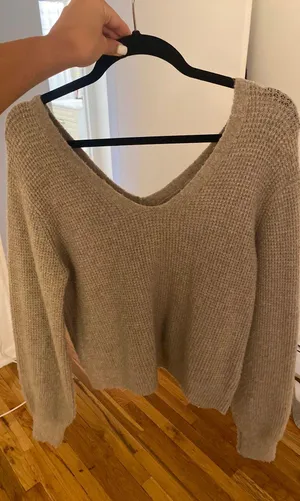 SheIn Vneck Sweater thumbnail 3