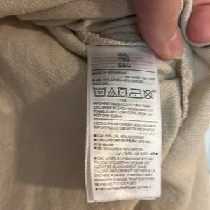 Old Navy Beige with White Dots Linen Blend Skirt thumbnail 3