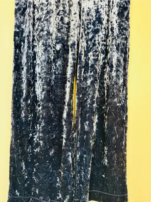 a new day Velvet Wide Leg Pants in Deep Navy thumbnail 6