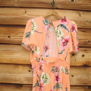 Revolve AFRM Jamie Floral Open Back cut out midi Dress thumbnail 7