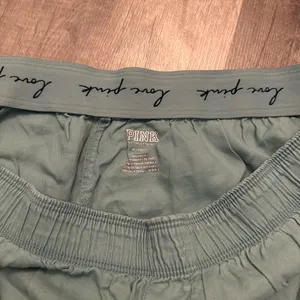 PINK Victoria’s Secret Love PINK Sage Green Sleep Shorts thumbnail 3