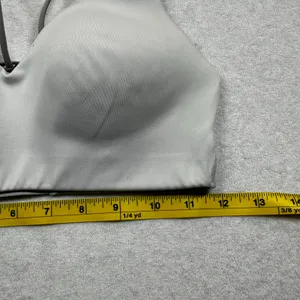 Gymshark Sports Bra White Strappy Back Padded Adjustable Straps Women’s XS S thumbnail 3
