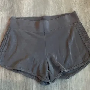 Athleta Serenity Shortie Shorts Gray Small | Modal Soft High Rise Lounge thumbnail 3