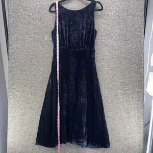 Boden Velvet Dress Dark Blue 2‎ thumbnail 16