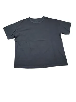 Everlane The Boyfriend Tee in Essential Cotton Black Gray Women's Size Small thumbnail 2